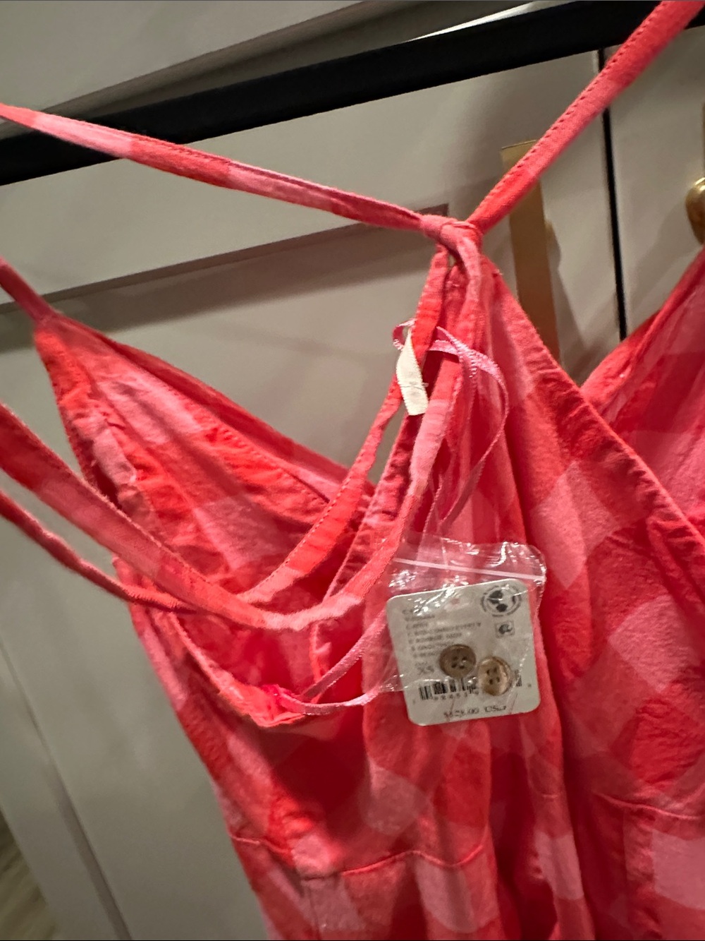 Free People-XS maxi dress NWT retail $128  coral and pink - Picture 7 of 12